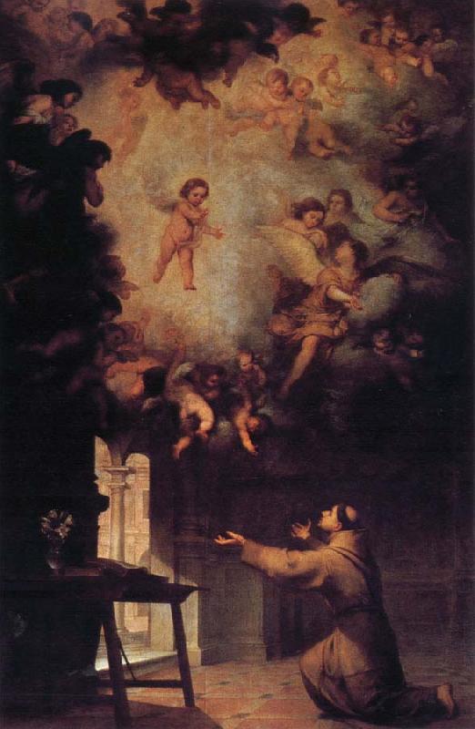 Bartolome Esteban Murillo Vision of St.Anthony of Padua Germany oil painting art
